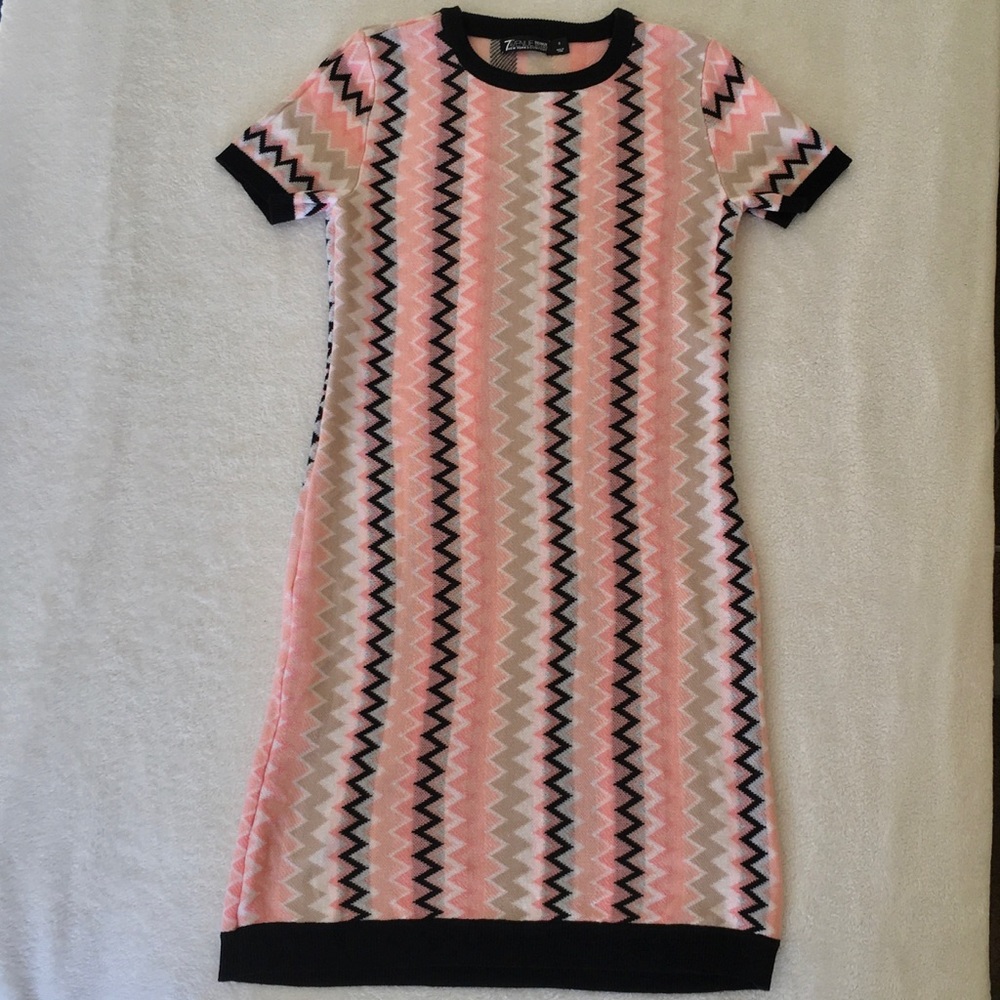 Pink Knit Dress / 7th Ave New York & Company